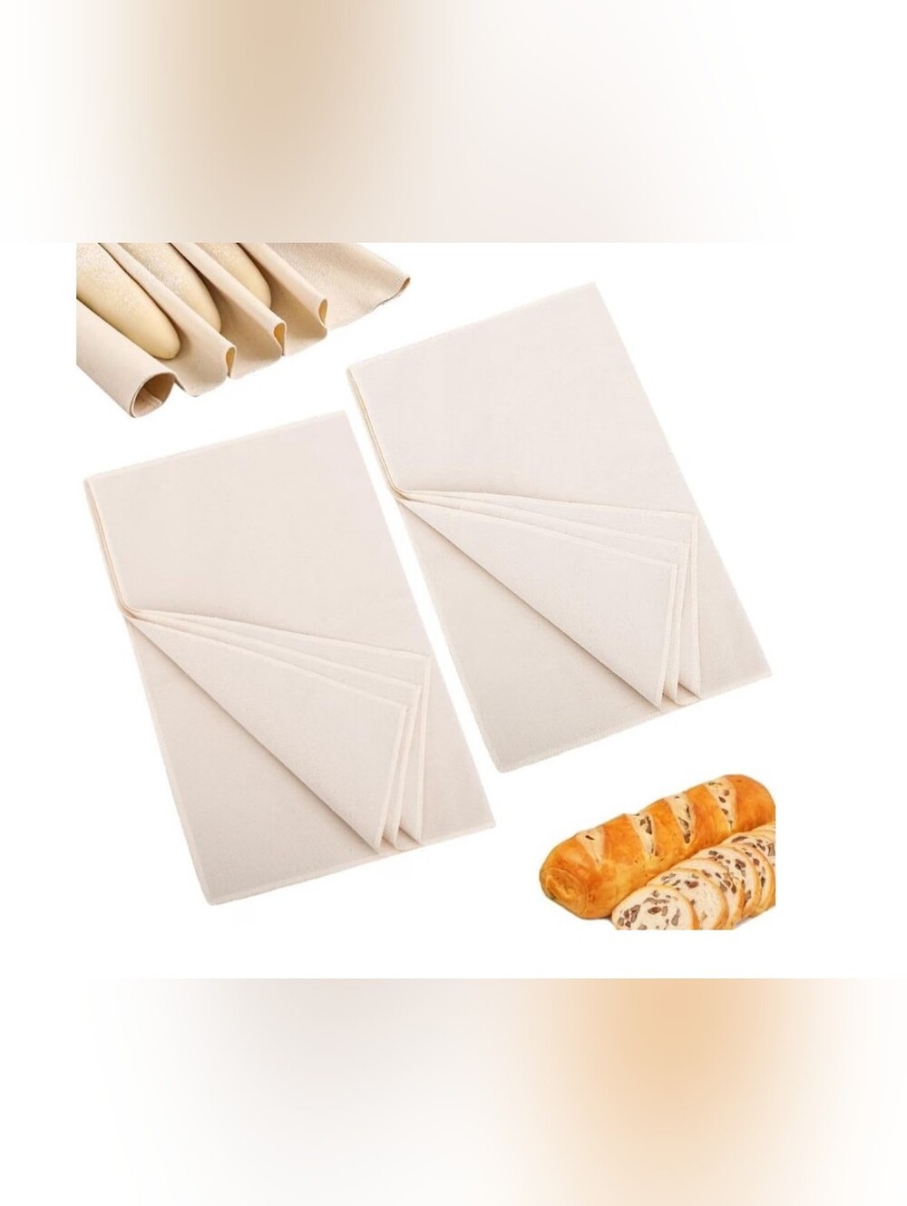 New Set Of 2 Reusable Bread Towels For Bread Proofing